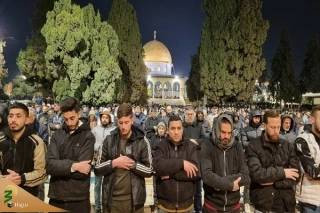 مسجدالاقصی؛ میزبان حضور گسترده فلسطینیان در شب بیست و سوم رمضان