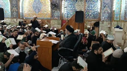 بعثه مقام معظم رهبری مراسم احیاء سومین شب قدر را در کربلا برگزار نمود 9