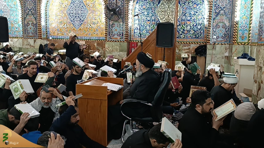 بعثه مقام معظم رهبری مراسم احیاء سومین شب قدر را در کربلا برگزار نمود 9