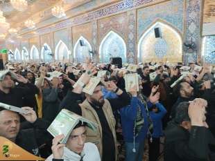 بعثه مقام معظم رهبری مراسم احیاء سومین شب قدر را در کربلا برگزار نمود 8