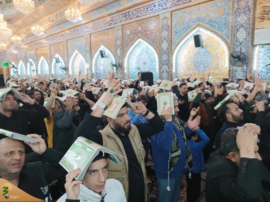 بعثه مقام معظم رهبری مراسم احیاء سومین شب قدر را در کربلا برگزار نمود 8