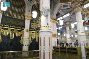 هشت ستون مسجدالنبی (ص) که روایتگر تاریخ اسلام هستند