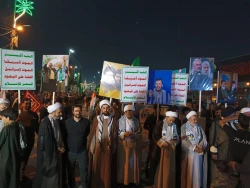 راهپیمایی روز قدس با حضور اعضاء بعثه مقام معظم رهبری در کربلای معلی برگزار شد 3