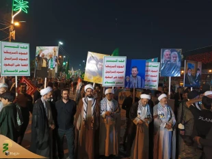 راهپیمایی روز قدس با حضور اعضاء بعثه مقام معظم رهبری در کربلای معلی برگزار شد 3