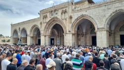 حضور ۷۵ هزار نمازگزار در نماز جمعه روز قدس در مسجدالاقصی 3