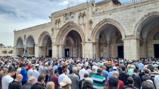 حضور ۷۵ هزار نمازگزار در نماز جمعه روز قدس در مسجدالاقصی 3