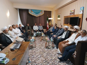 دیدار اعضاء ستاد حج و زیارت با مسئول دفتر نمایندگی بعثه در عراق به مناسبت عید فطر