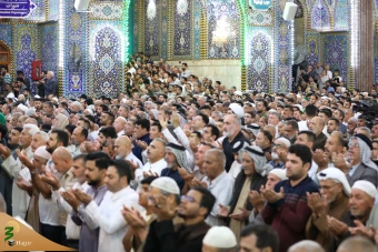 اقامه نماز عید فطر در کربلی معلی 3