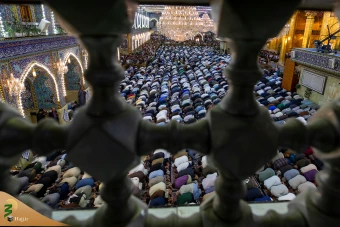 اقامه نماز عید فطر در کربلی معلی 4