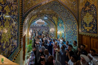 اقامه نماز عید فطر در کربلی معلی 12