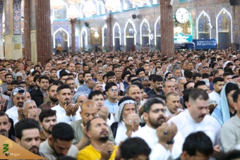 اقامه نماز عید فطر در کربلی معلی 18