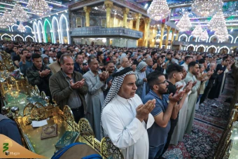 اقامه نماز عید فطر در کربلی معلی 13