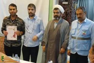 تقدیر از زائرانی که در روز تولد زائر مدینه شدند 3