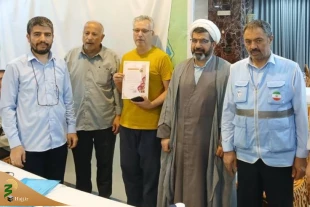 تقدیر از زائرانی که در روز تولد زائر مدینه شدند 5