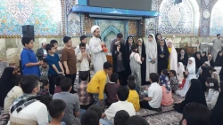 اجرای برنامه ویژه و جذاب کودکان و نوجوانان درخیمه گاه حسینی کربلای معلی 3