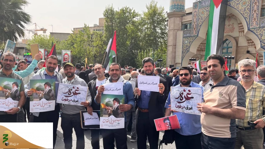 تجمع در میدان فلسطین تهران ؛

اعتراض مردم تهران به نسل‌کشی صهیون‌ها در غزه 2