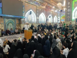 کودکان و نوجوانان زائر امام حسین علیه السلام در خیمه گاه حسینی کربلای معلی گرد هم می آیند 2