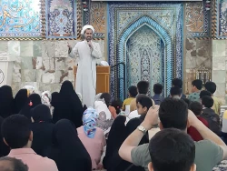 کودکان و نوجوانان زائر امام حسین علیه السلام در خیمه گاه حسینی کربلای معلی گرد هم می آیند 4