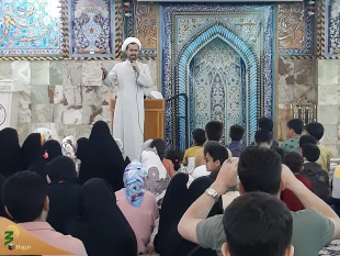 کودکان و نوجوانان زائر امام حسین علیه السلام در خیمه گاه حسینی کربلای معلی گرد هم می آیند 4