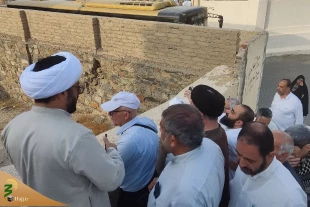 بازدید مسئول دفتر نمایندگی بعثه مکه از برنامه زیارت دوره ویژه 7