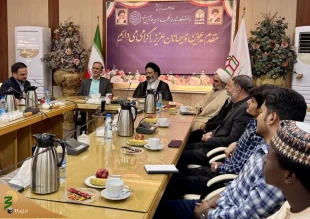 ممثل الولی الفقیه فی شؤون الحج و الزیارة بین الطلاب الدولیین فی جامعة شاهد؛ العلم بلا روحانیة و إنسانیة یطبع جریمة غزة الکبرى 2