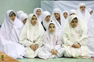 تمرین زیارت خانه خدا در ورزشگاه آزادی؛ حاشیه‌های همایش آموزشی زائران حج تهران 9