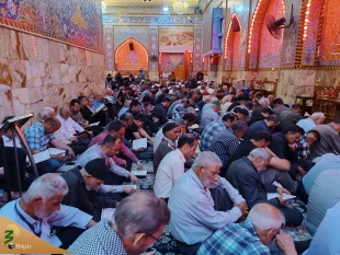 مراسم دعای پرفیض کمیل به همت دفتر نمایندگی بعثه مقام معظم رهبری در محل خیمه گاه حسینی برگزار شد. 7