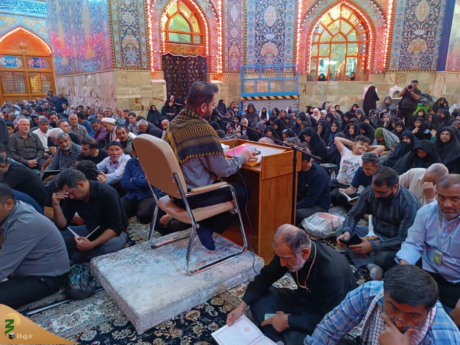 مراسم دعای پرفیض کمیل به همت دفتر نمایندگی بعثه مقام معظم رهبری در محل خیمه گاه حسینی برگزار شد. 5