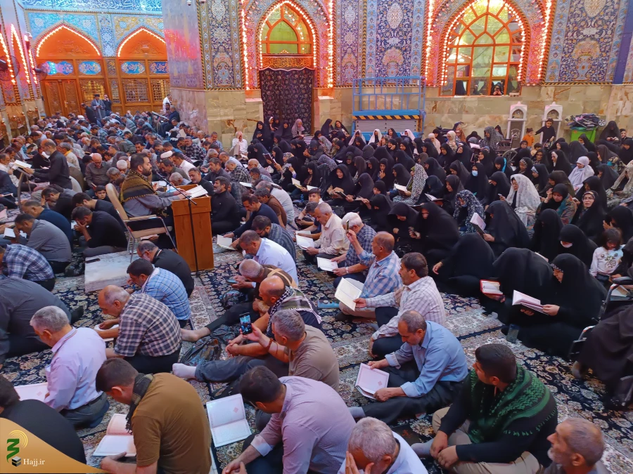 مراسم دعای پرفیض کمیل به همت دفتر نمایندگی بعثه مقام معظم رهبری در محل خیمه گاه حسینی برگزار شد. 6