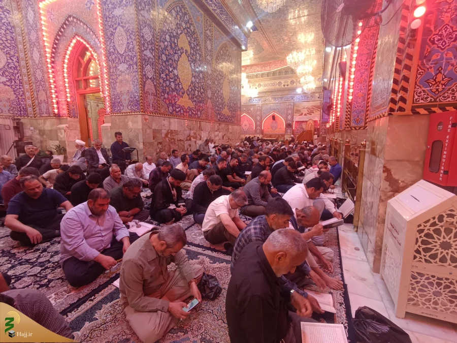 برگزاری دعای پرفیض ندبه در خیمه گاه حسینی  کربلای معلی 3