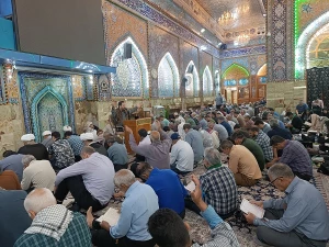 برگزاری دعای ندبه زائران ایرانی در خجسته ایام دهه کرامت
