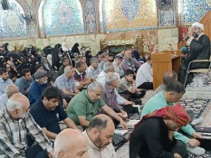 برگزاری دعای ندبه زائران ایرانی در خسته ایام دهه کرامت 6