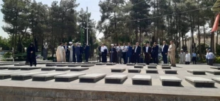 تجدید میثاق کارگزاران حج اصفهان  با شهدا در بزرگداشت هفته حج 5