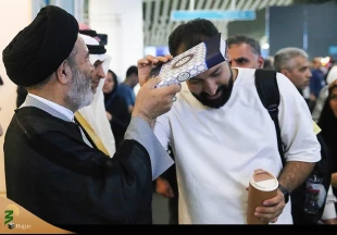 گزارش تصویری/ آئین معنوی بدرقه زائران بیت الله الحرام با حضور نماینده ولی فقیه 4