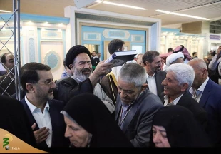 گزارش تصویری/ آئین معنوی بدرقه زائران بیت الله الحرام با حضور نماینده ولی فقیه 5