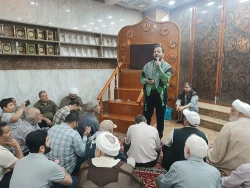جشن میلاد امام رضا(ع) با حضور زائران ایرانی  در حرم الگوی بصیرت و وفاداری برگزار شد 2