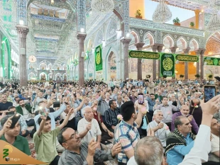 جشن میلاد امام رضا(ع) در حرم سید مظلومان و امام و سفینه النجات امت با حضور زائران ایرانی  و با استقبال زائرانی از ملیت های مختلف برگزار شد 2