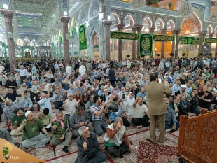 جشن میلاد امام رضا(ع) در حرم سید مظلومان و امام و سفینه النجات امت با حضور زائران ایرانی  و با استقبال زائرانی از ملیت های مختلف برگزار شد 9