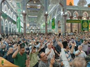 جشن میلاد امام رضا(ع) در حرم سید مظلومان و امام و سفینه النجات امت با حضور زائران ایرانی  و با استقبال زائرانی از ملیت های مختلف برگزار شد 16