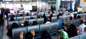 برگزاری ویژه برنامه بدرقه حجاج در فرودگاه شهید هاشمی نژاد مشهد
