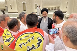 رئیس بعثة الحجاج الإیرانیین فی مسجد الشجرة: کانت الخدمات المقدمة للحجاج حتى الآن مرضیة. 5