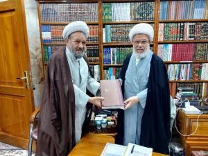 دیدار مسئول دفتر نمایندگی بعثه در عراق با متولی شرعی عتبه  حسینی