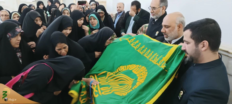 استقبال از پرچم حرم رضوی