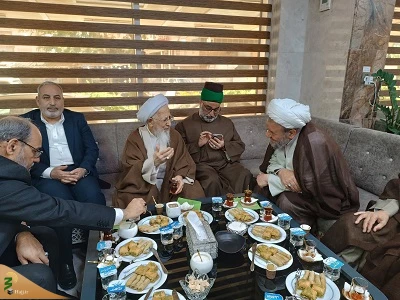 استقبال با شکوه از آیت‌الله عبدالله جوادی آملی در کربلای معلی  2