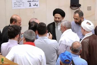 دیدار صمیمی سرپرست حجاج ایرانی با زائران کشورمان درمدینه منوره _ 2 2