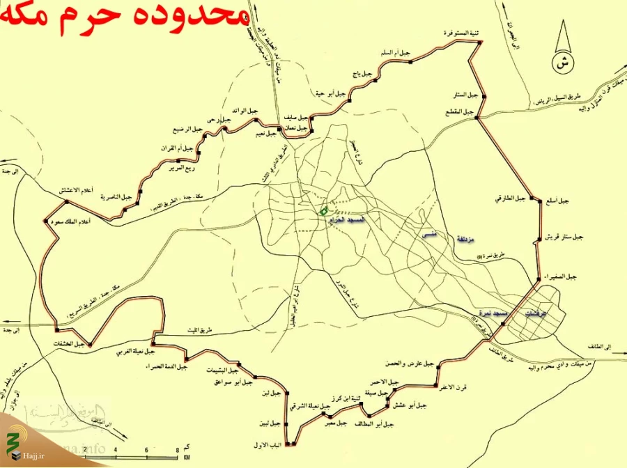 محدوده حرم مکی 5