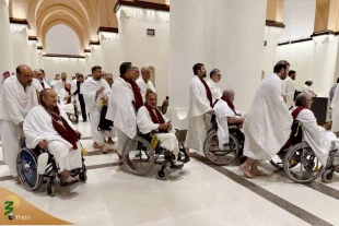 Caravan of veterans put on Ihram and set off for Baitullah Al-Haram 2