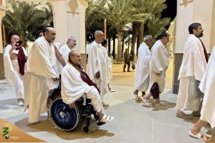 Caravan of veterans put on Ihram and set off for Baitullah Al-Haram 5