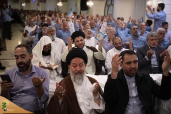  مراسم دعای کمیل زائران ایرانی در مدینه منوره  28