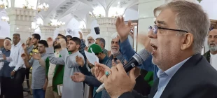 زمزمه ملکوتی یا رب یارب زائران ایرانی در حرم مطهر امیر المومنین 5
